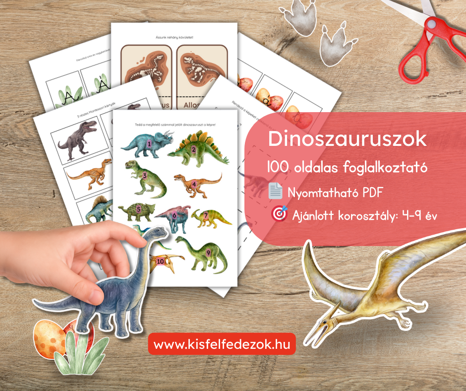 Dinoszauruszok foglalkoztató