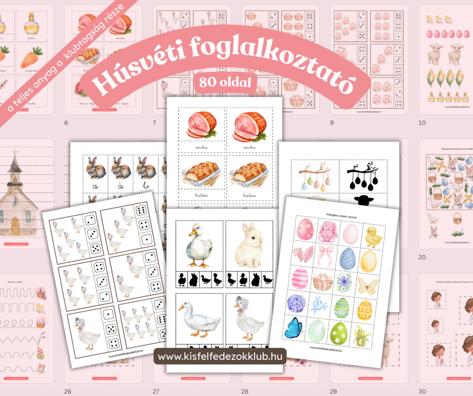 80 oldalas húsvéti foglalkoztató