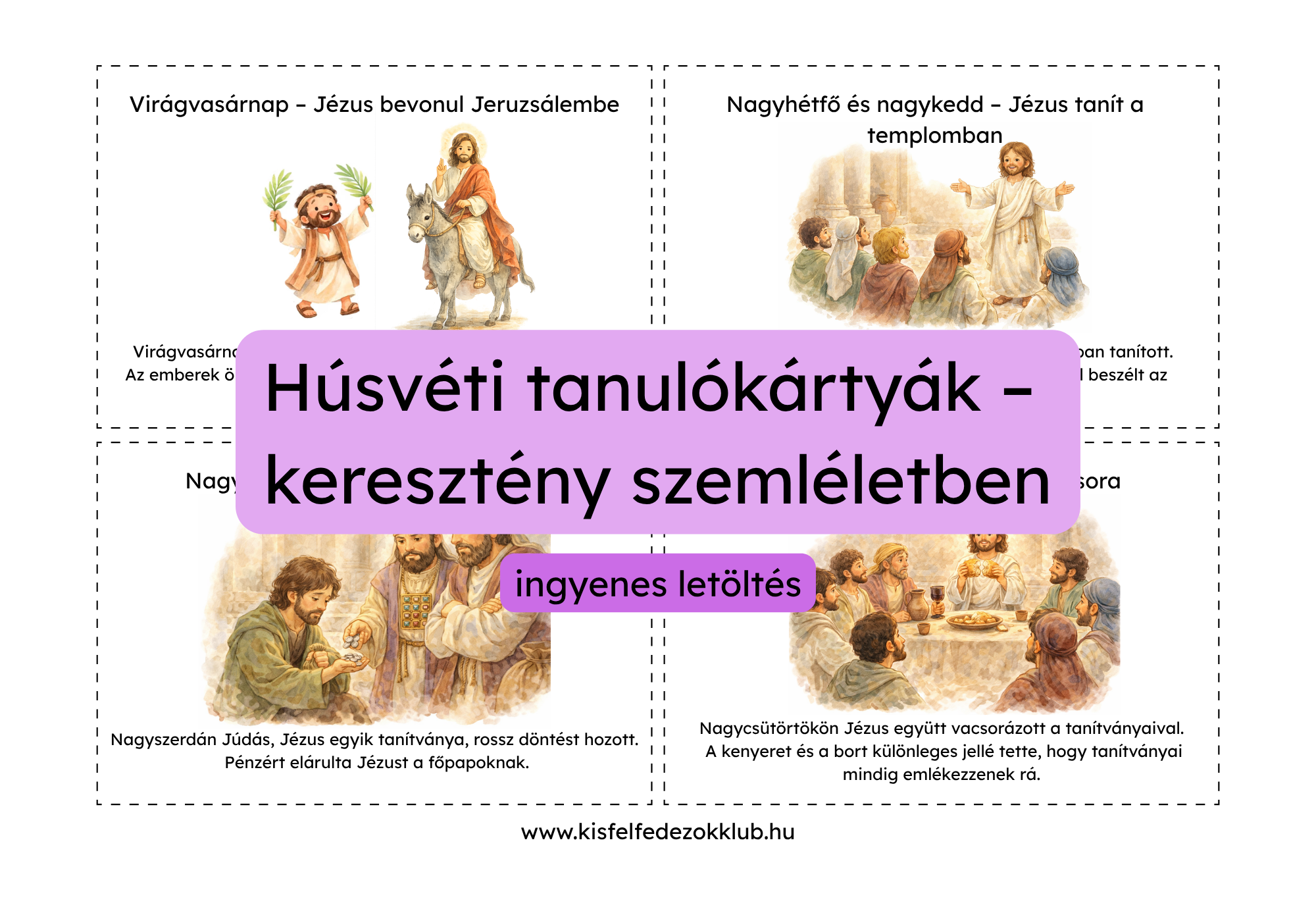 Húsvéti tanulókártyák