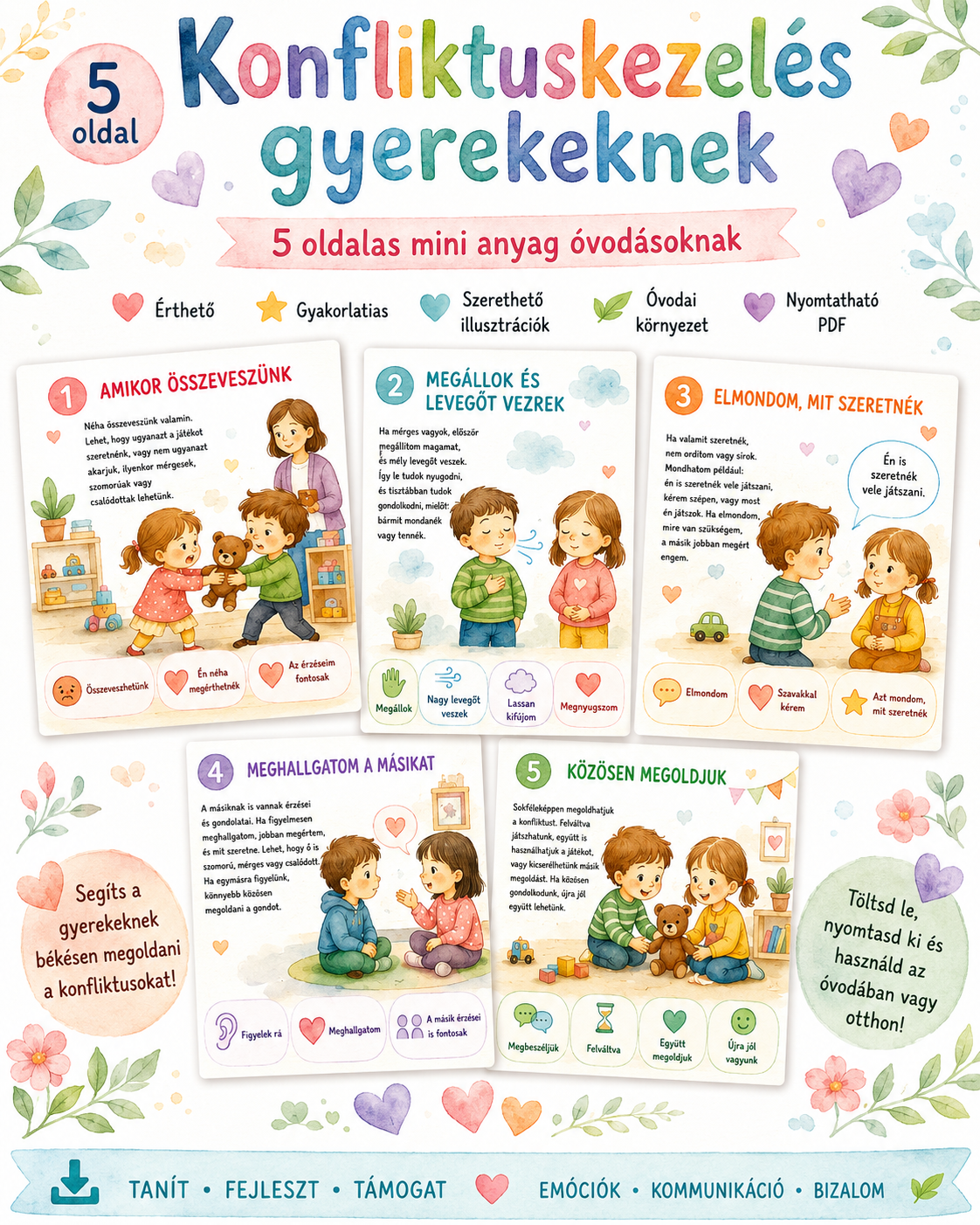 Konfliktuskezelés az óvodában