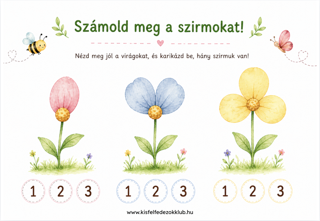 Szirmos matematikai foglalkoztató