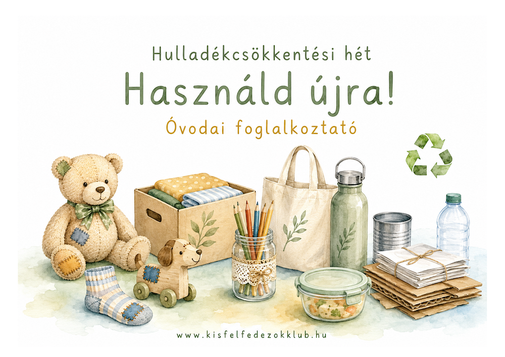 Hulladékcsökkentési hét – használd újra! óvodai listingkép