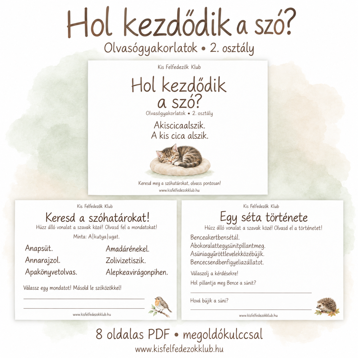 Hol kezdődik a szó? – a foglalkoztató bemutatóképe