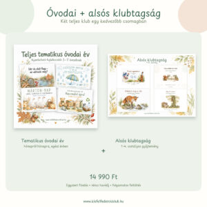 Óvodai + alsós klubtagság csomag