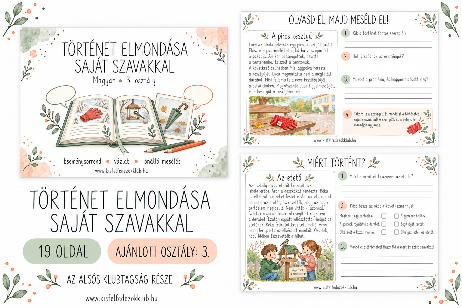 Történet elmondása saját szavakkal – a feladatcsomag előnézete